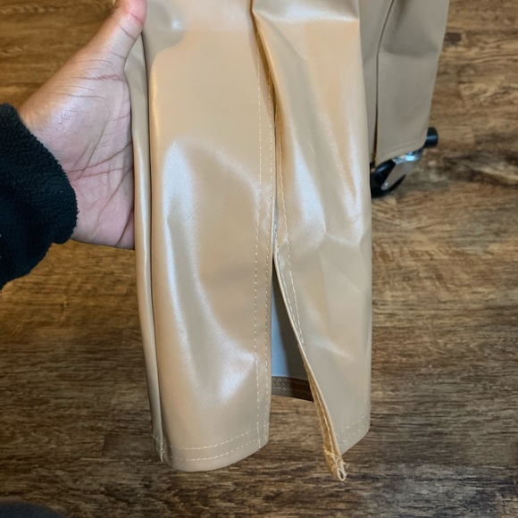 Leather pants with splits - Picture 3 of 4